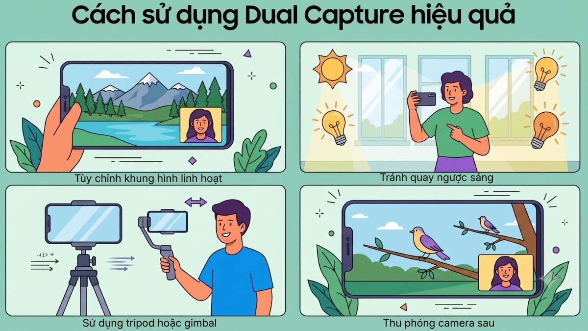 Cách sử dụng Dual Capture hiệu quả