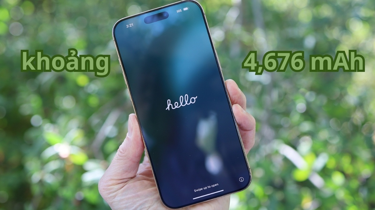 Dung lượng pin iPhone 16 Pro Max chính xác xấp xỉ 4,676 mAh