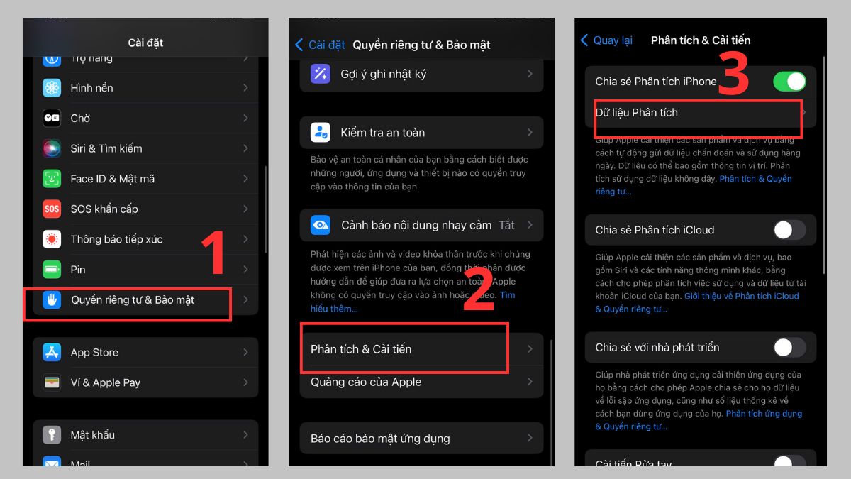 Kiểm tra dung lượng pin iPhone XS Max bằng cách kiểm tra số lần sạc- bước 1