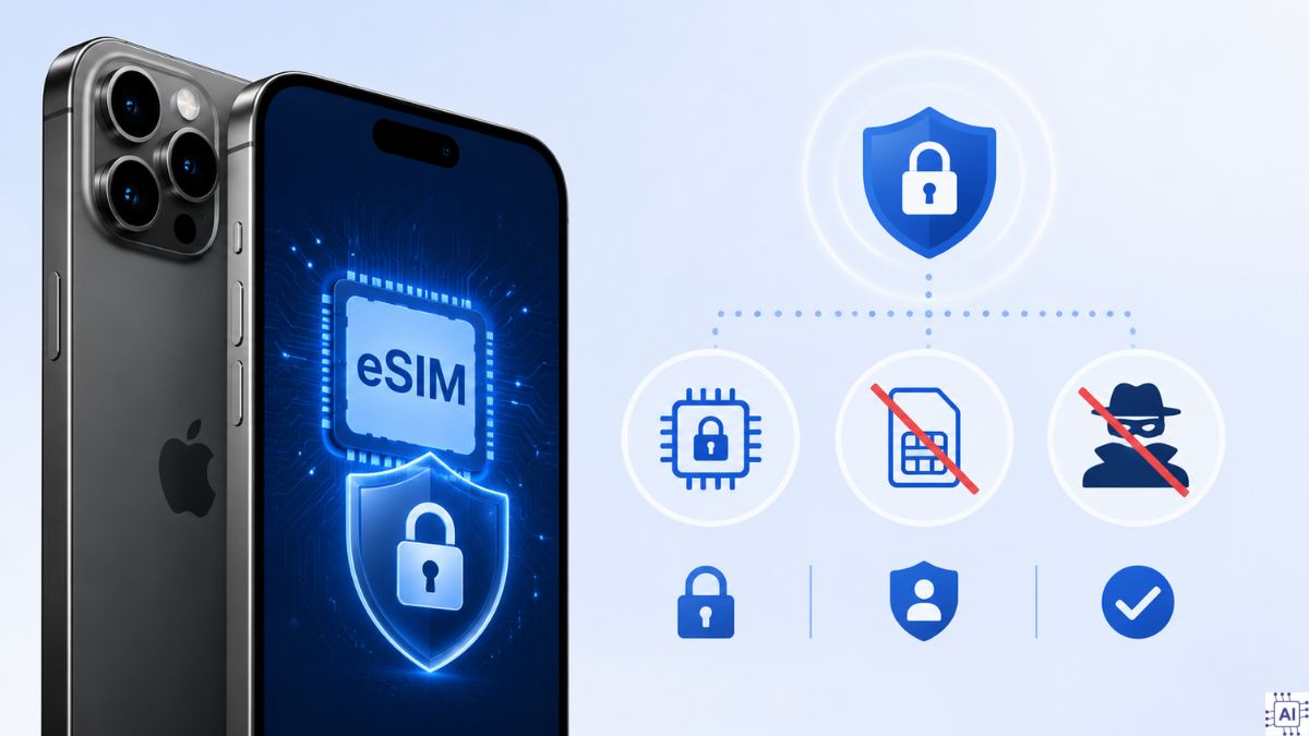 eSIM trên iPhone 15 Pro Max giúp bảo mật cao hơn