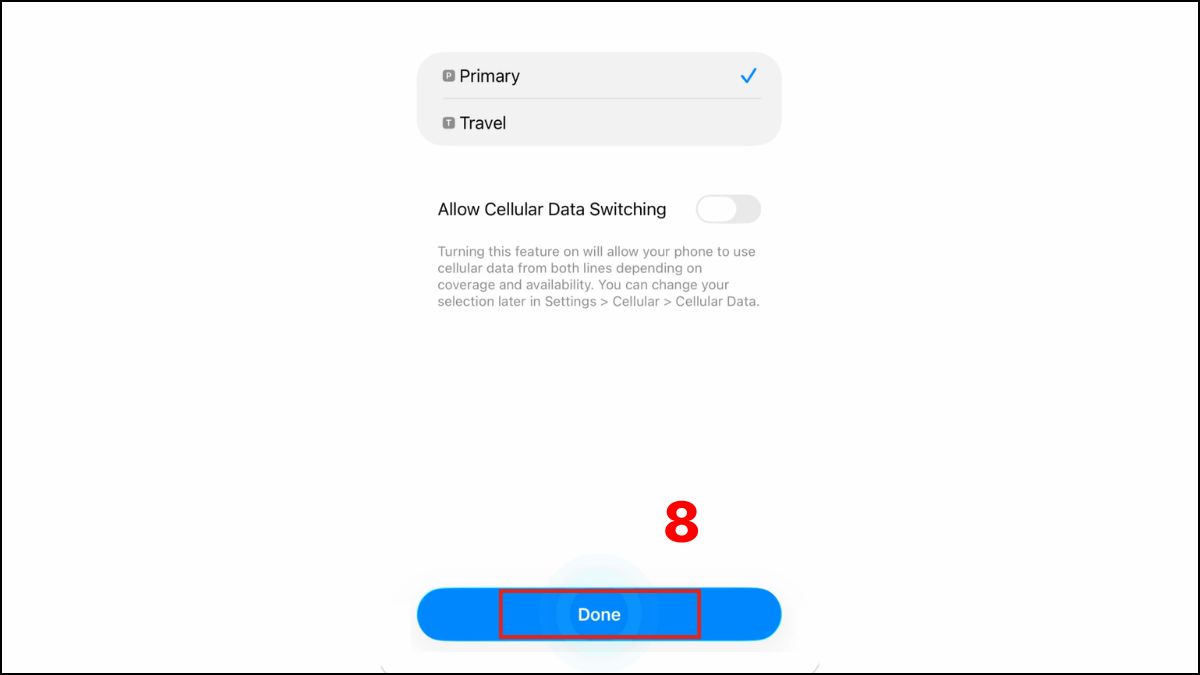 Cách cài đặt eSIM trên iPhone 15 Pro Max - bước 3