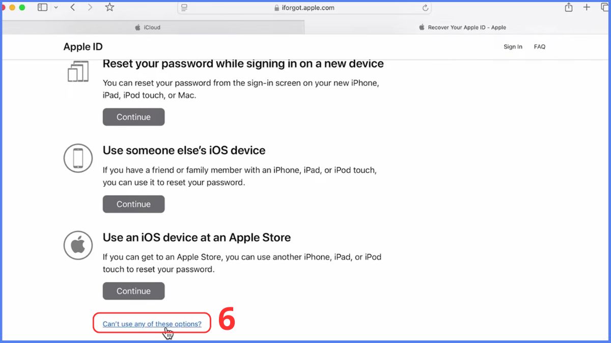 Cách đặt lại password ID Apple trên web - bước 4