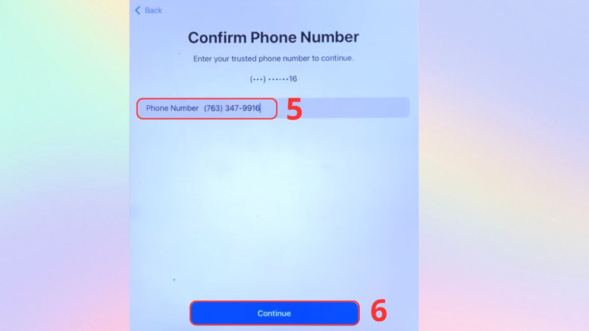 Cách đặt lại password ID Apple trên thiết bị mới - bước 4