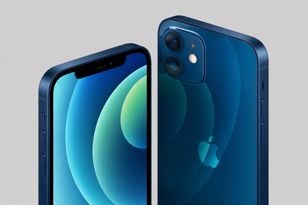 Hình ảnh iPhone 12 màu xanh đẹp mắt