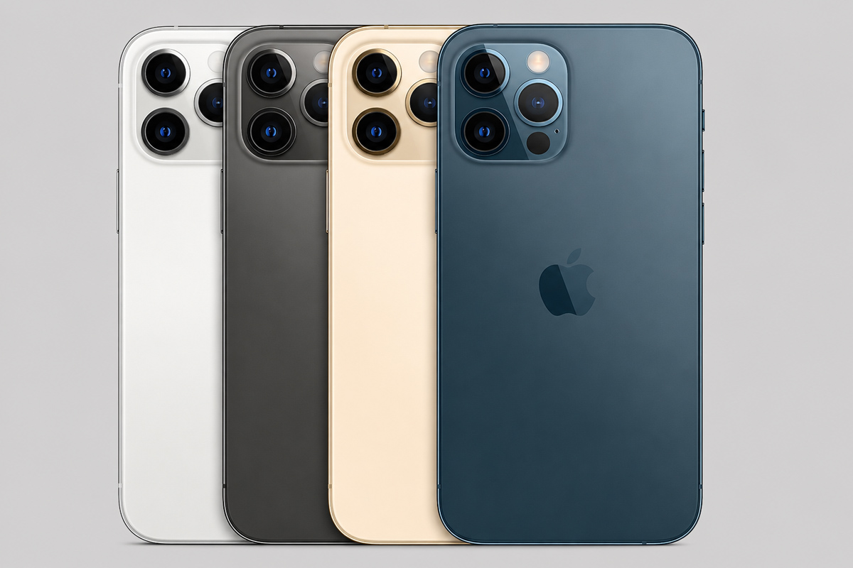 Hình ảnh iPhone 12 Pro với 4 màu sắc sang trọng