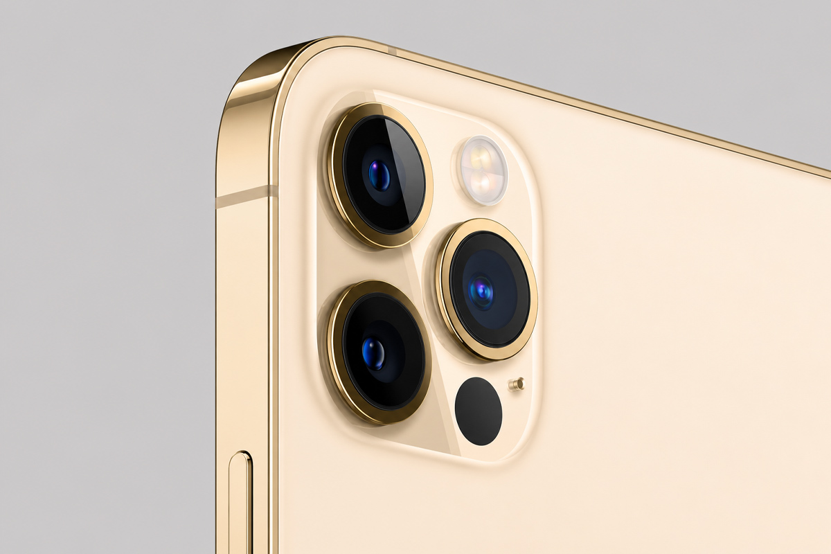 Hình ảnh iPhone 12 Pro với cụm camera sắc nét