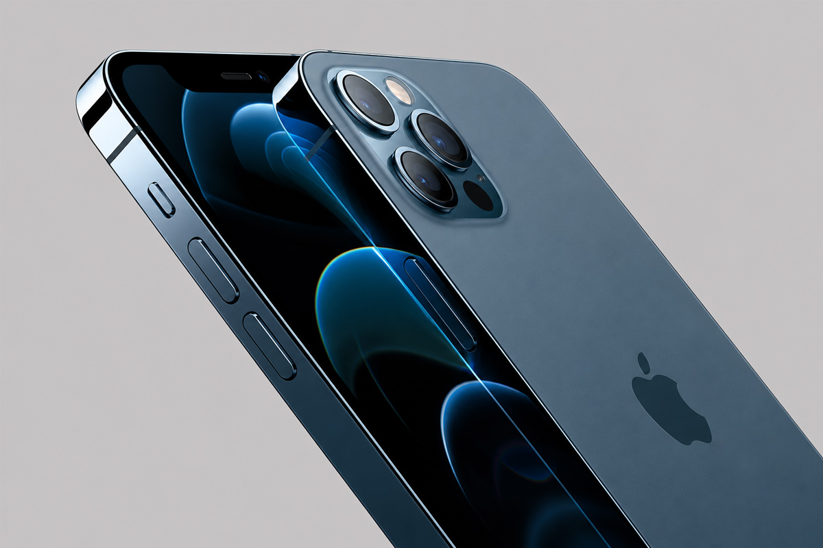 Hình ảnh iPhone 12 Pro Max màu xanh thanh lịch