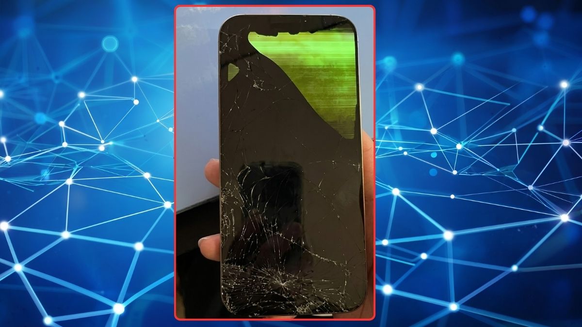Ảnh iPhone 17 vỡ màn hình thực tế