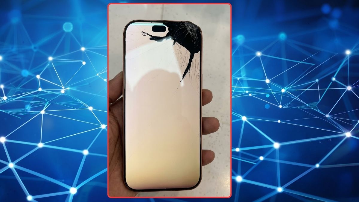 Ảnh iPhone 17 vỡ màn hình thực tế do va chạm mạnh