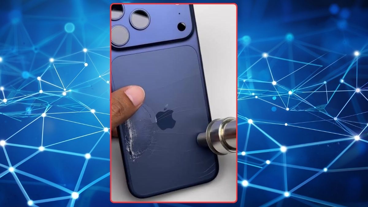 Ảnh iPhone 17 vỡ mặt lưng do tác động vật lý