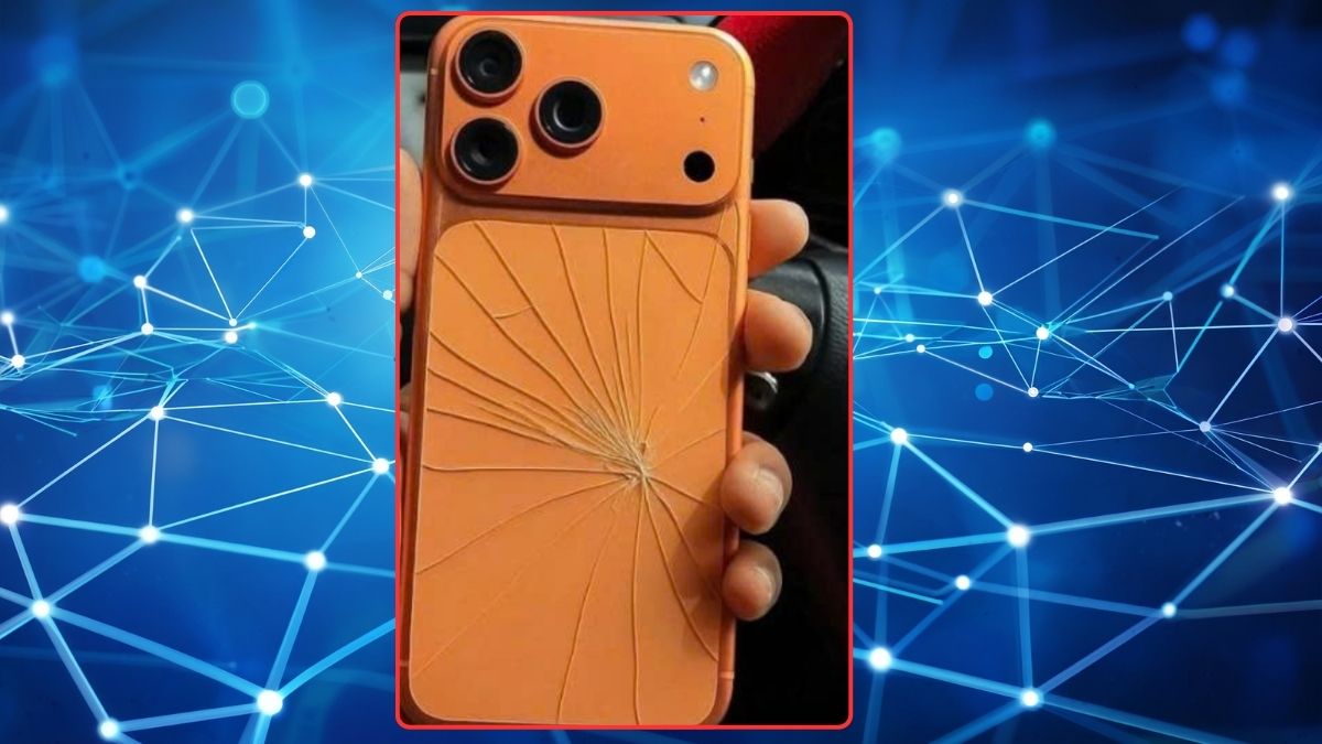 Ảnh iPhone 17 vỡ mặt lưng đằng sau