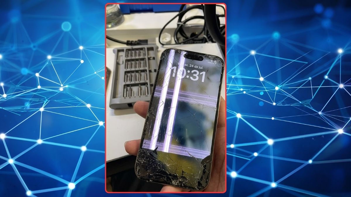 Ảnh iPhone 17 vỡ màn hình thực tế nhất