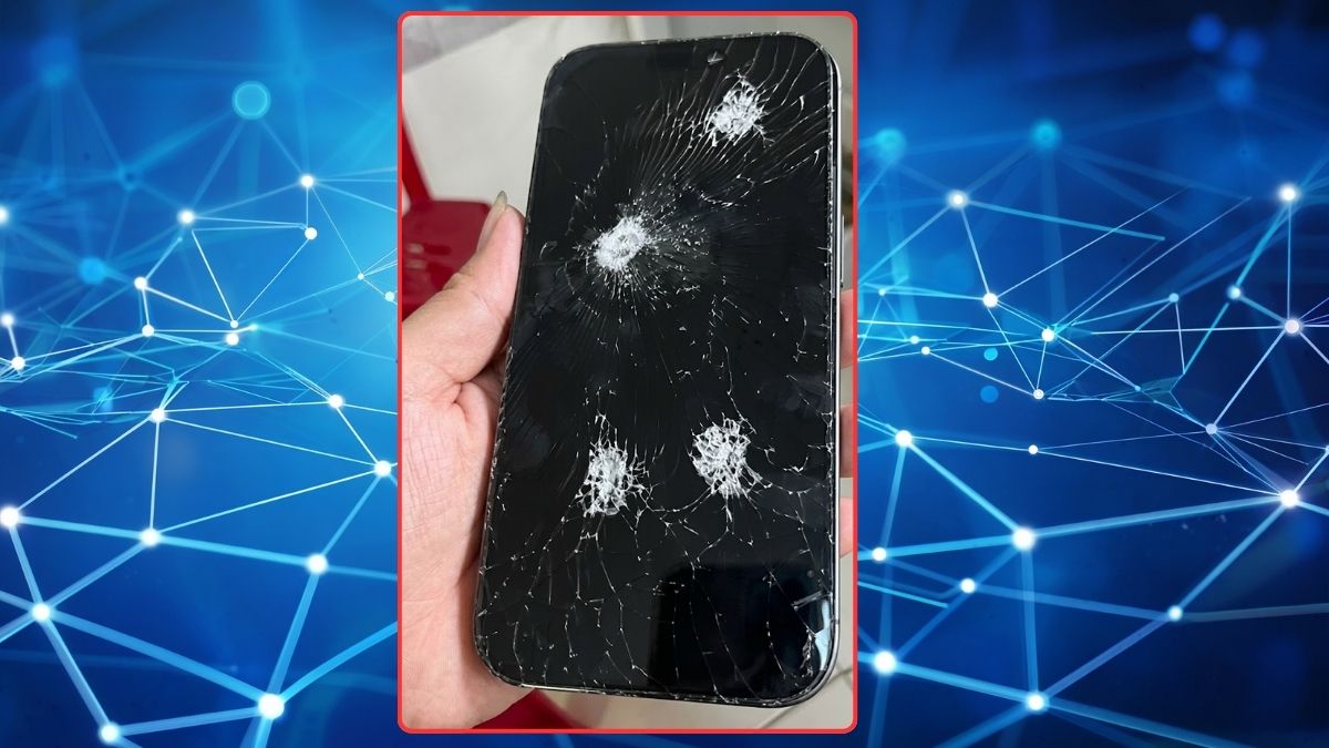 Ảnh iPhone 17 vỡ màn hình 