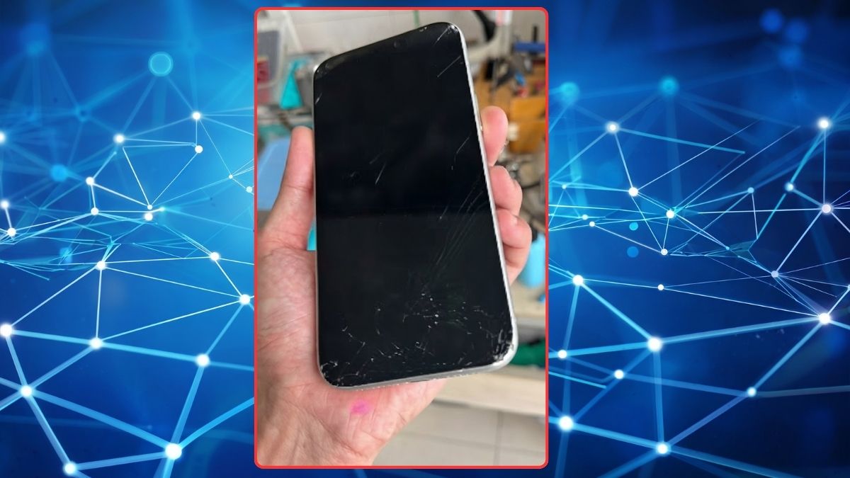 Ảnh iPhone 17 vỡ màn hình 