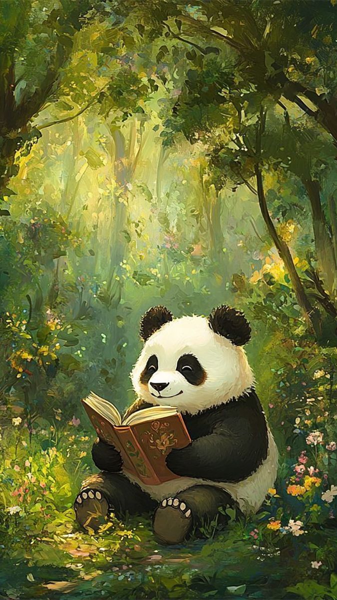 Hình nền gấu trúc năng động