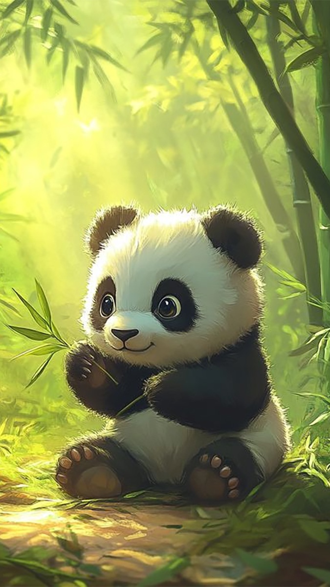 Hình nền gấu trúc hồn nhiên