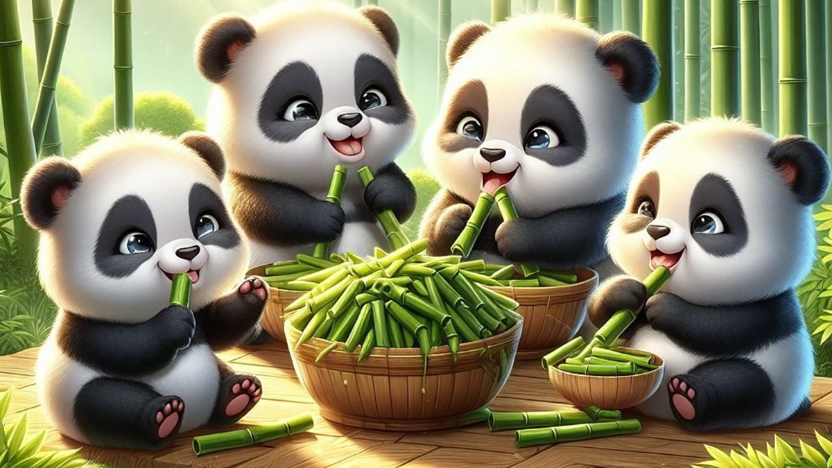 Hình nền gấu trúc đáng yêu