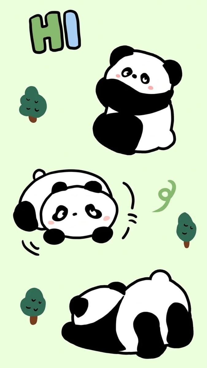Hình nền gấu trúc dịu dàng