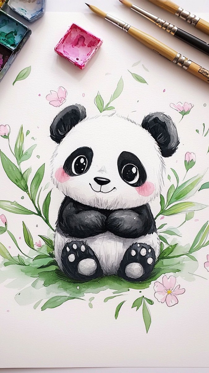 Hình nền gấu trúc thu hút