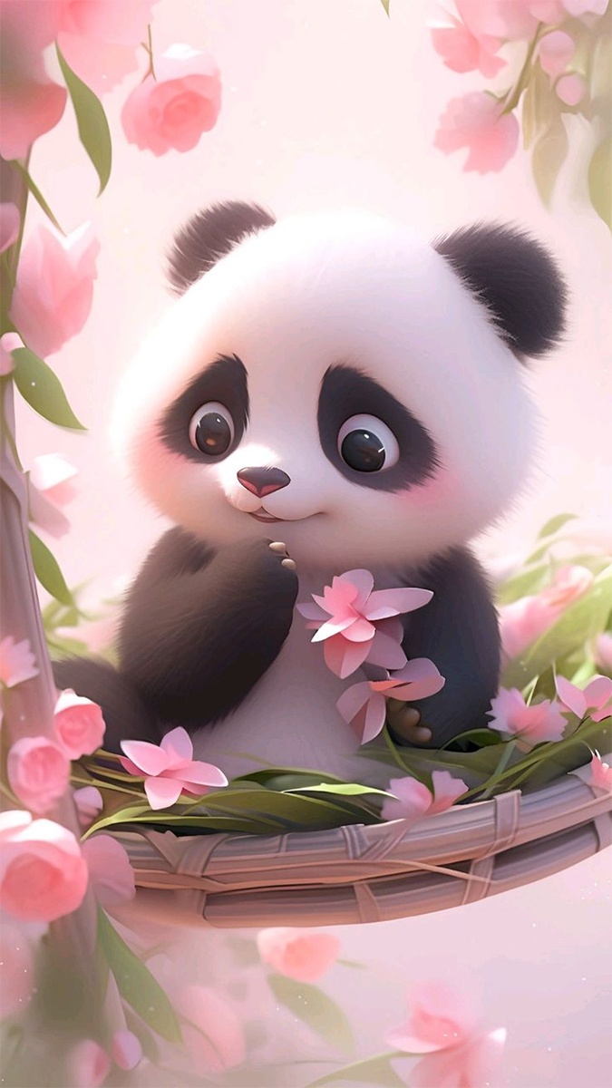 Hình nền gấu trúc siêu đáng