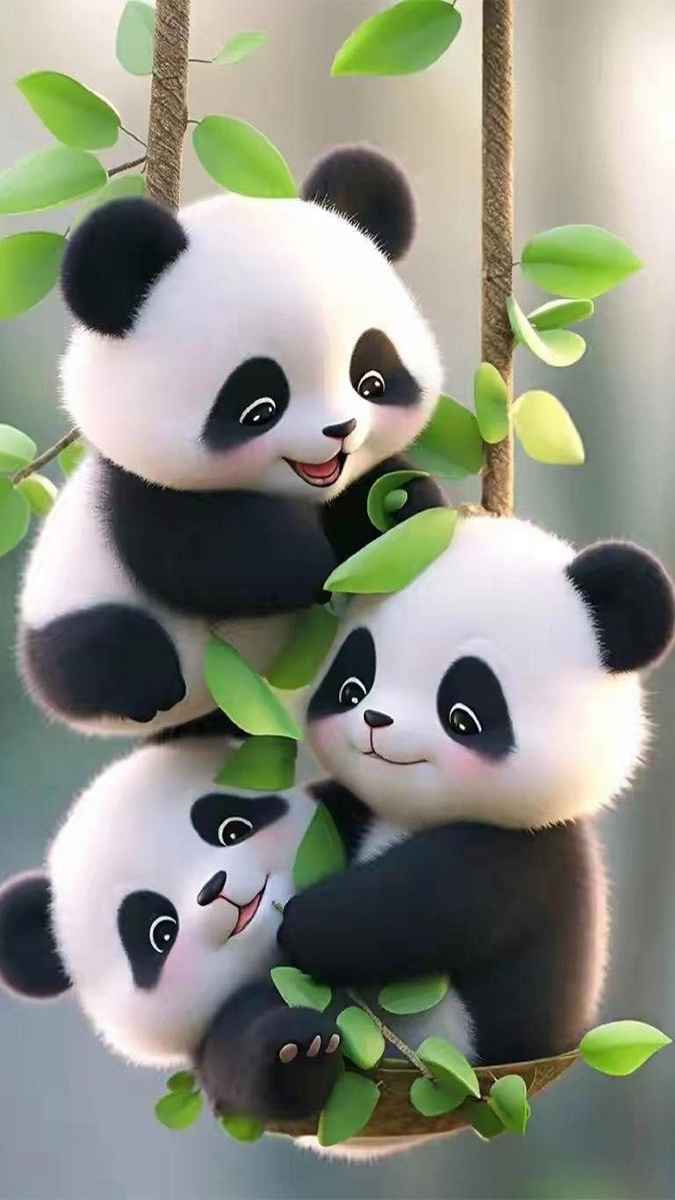 Hình nền gấu trúc mịn màng