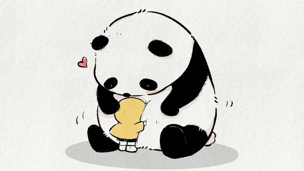 Hình nền gấu trúc dịu mát
