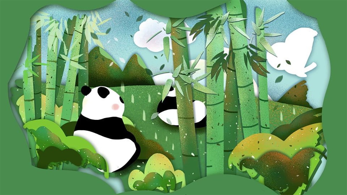 Hình nền gấu trúc cực chill