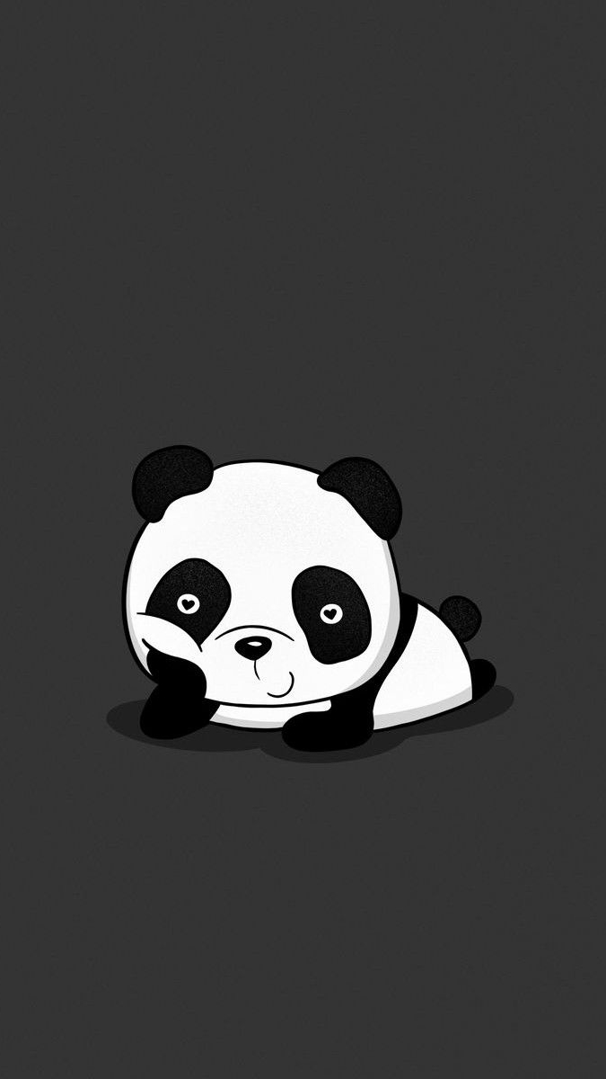 Hình nền gấu trúc trắng đen