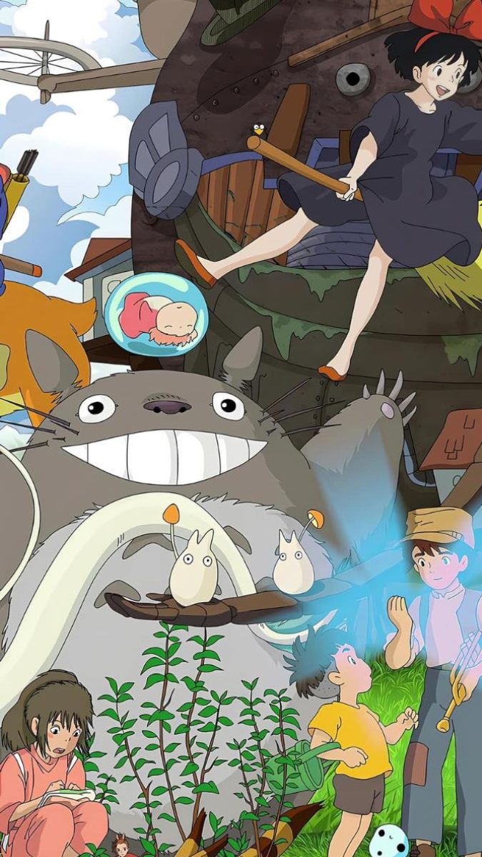 Hình nền Ghibli sáng tạo