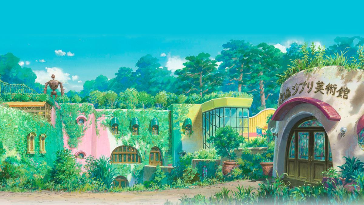 Hình nền Ghibli khu vườn