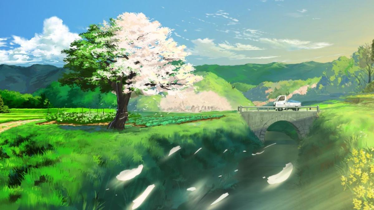 Hình nền Ghibli bầu trời