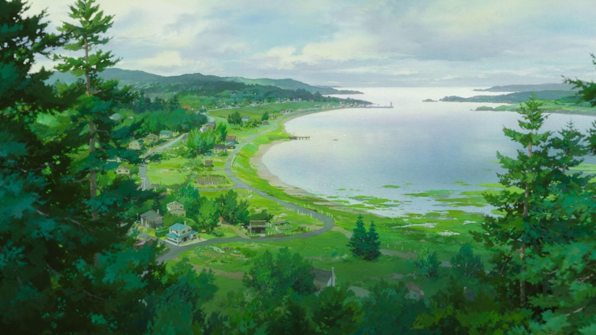 Hình nền Ghibli cảnh vật thiên nhiên