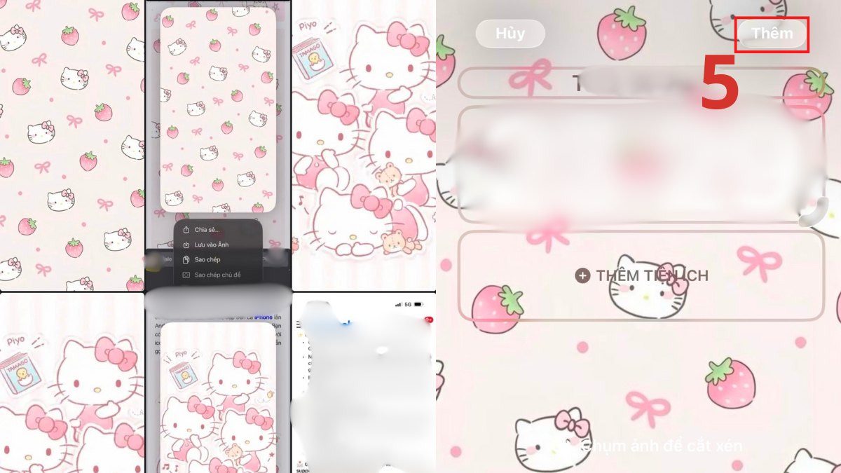 Cách tải hình nền Hello Kitty cho iPhone đơn giản - bước 3