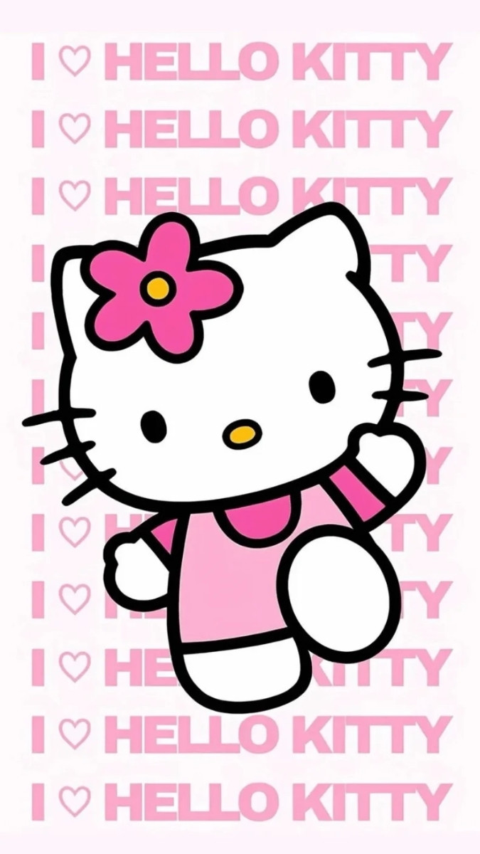 Hình nền Hello Kitty cho iPhone sáng tạo