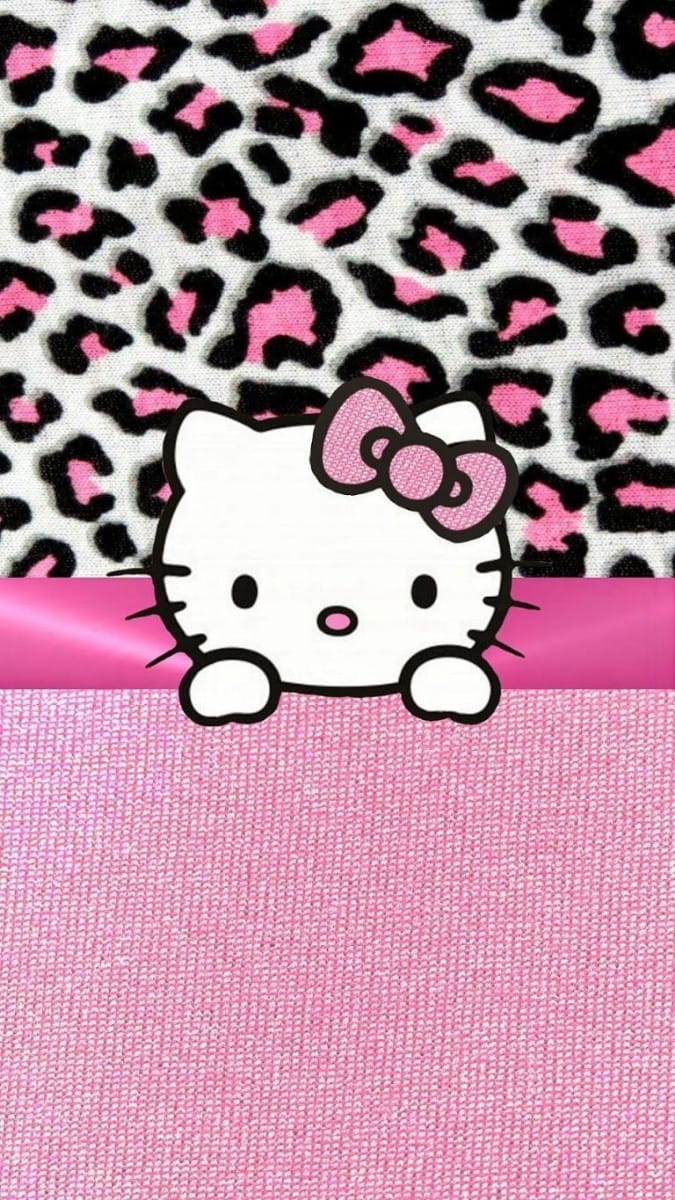 Hình nền Hello Kitty cho iPhone vui vẻ