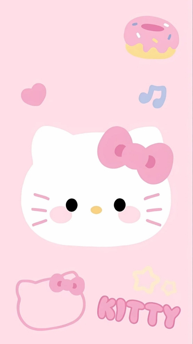 Hình nền Hello Kitty cho iPhone hài hước