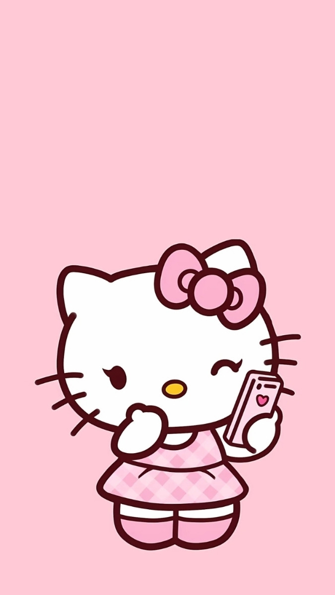 Hình nền Hello Kitty cho iPhone hợp thời