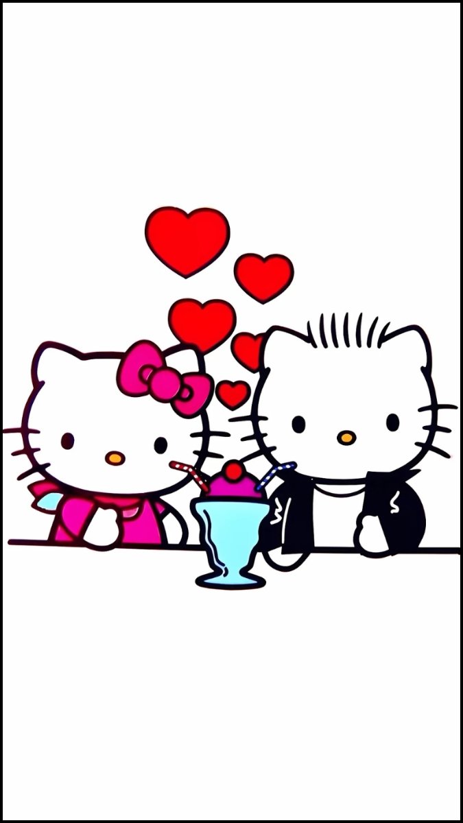 Hình nền Hello Kitty cho iPhone vui mắt