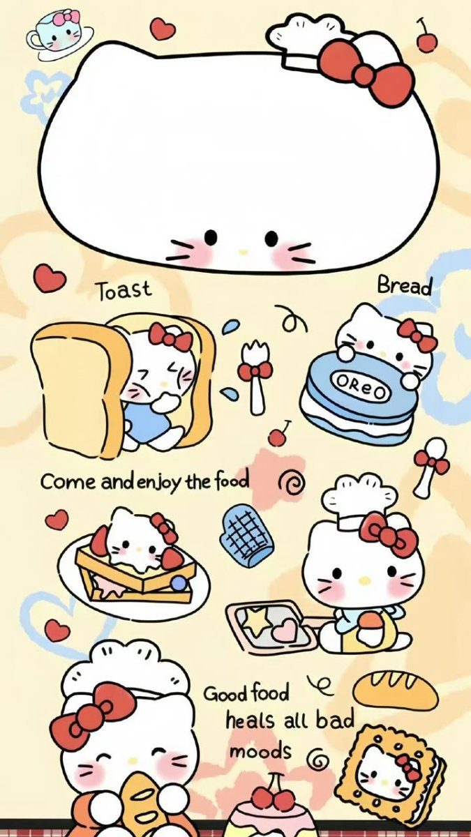 Hình nền Hello Kitty cho iPhone tươi sáng