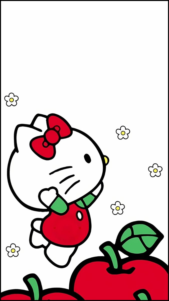 Hình nền Hello Kitty cho iPhone bền đẹp
