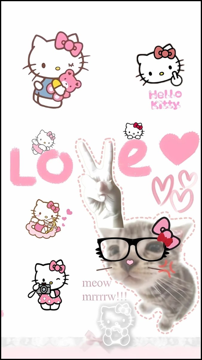 Hình nền Hello Kitty cho iPhone rạng rỡ