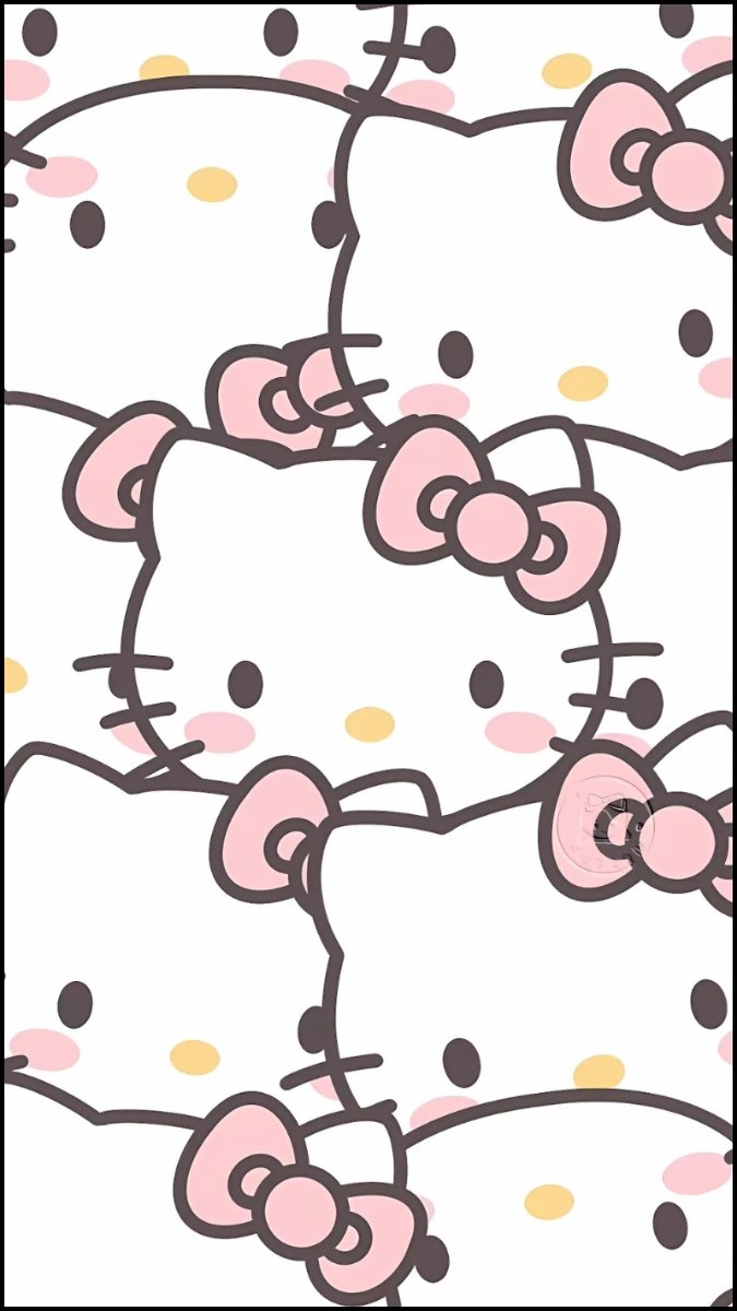Hình nền Hello Kitty cho iPhone tỏa sáng