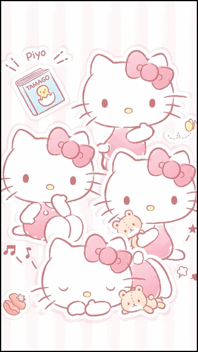 Hình nền Hello Kitty cho iPhone thanh nhã