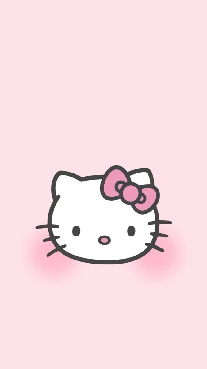Hình nền Hello Kitty cho iPhone cân đối