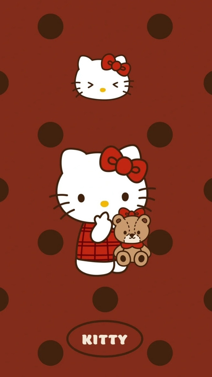 Hình nền Hello Kitty cho iPhone ấm áp