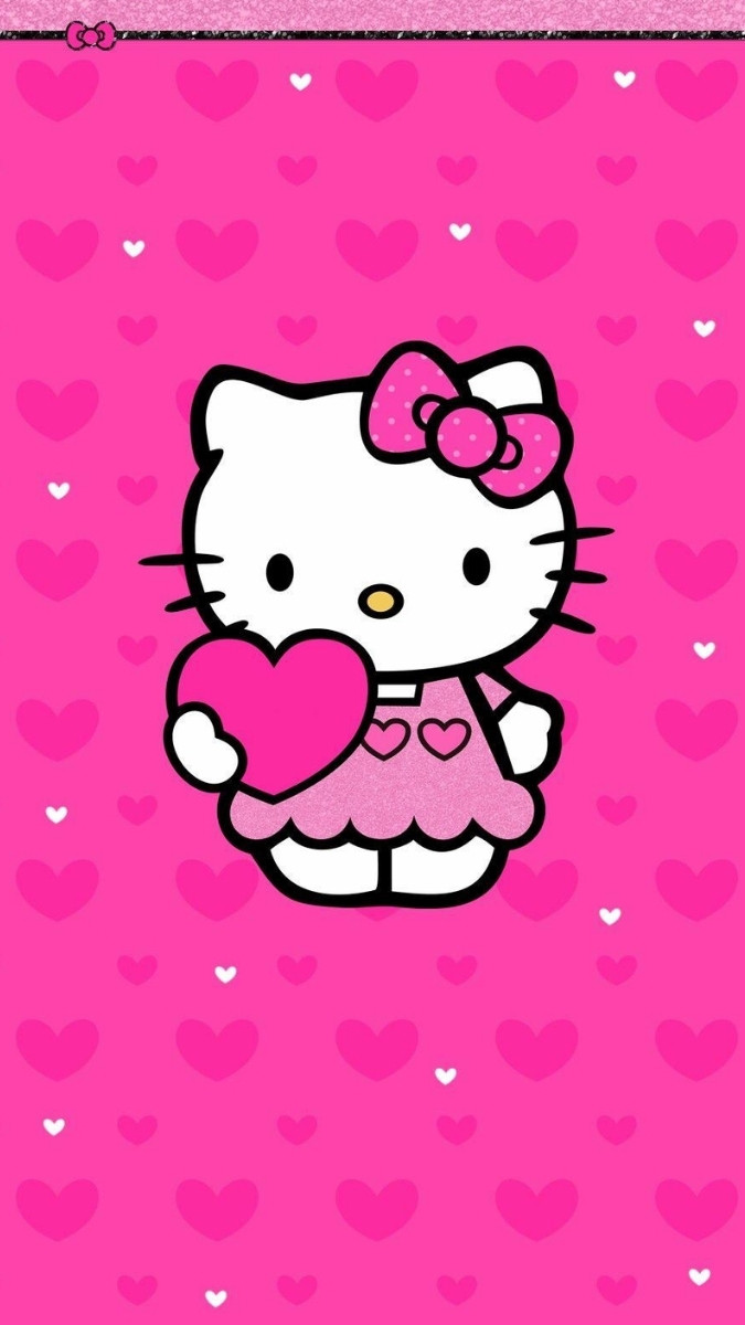 Hình nền Hello Kitty cho iPhone thanh lịch