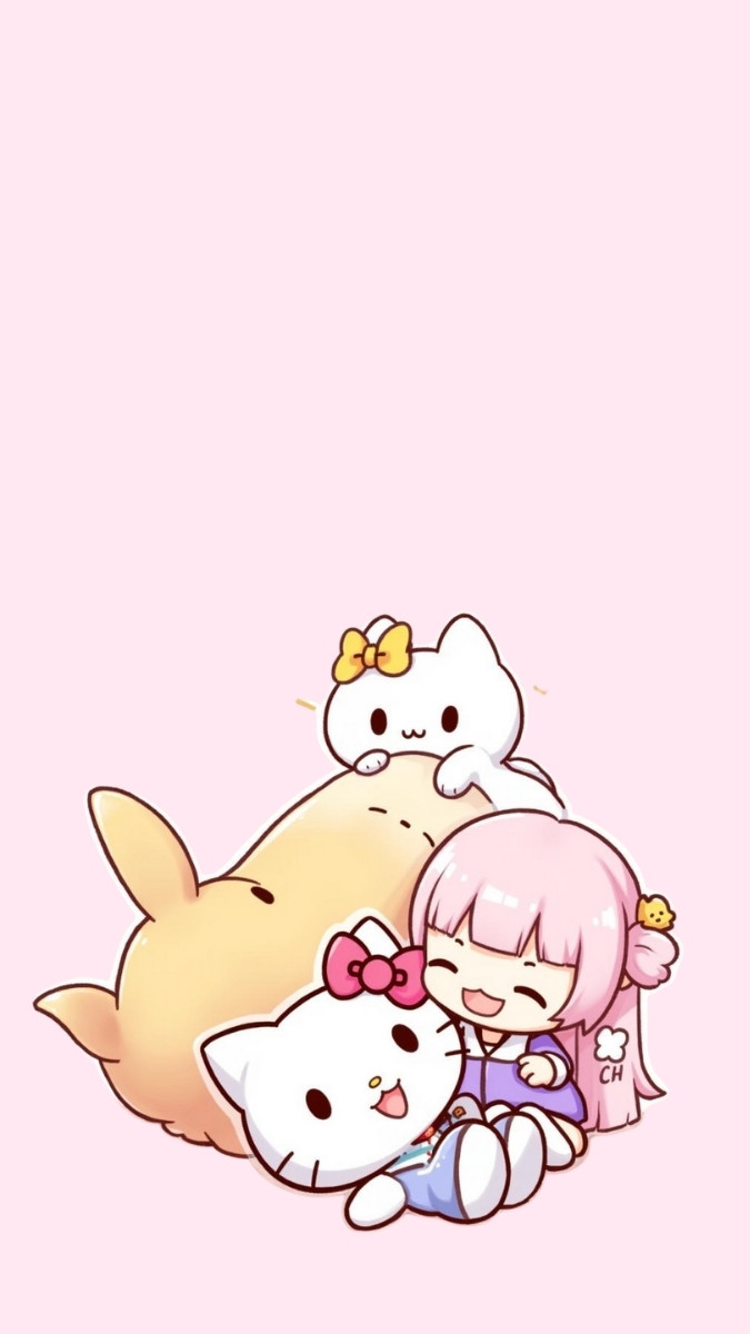 Hình nền Hello Kitty cho iPhone gọn nhẹ