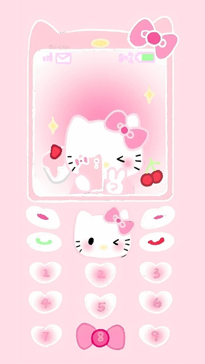 Hình nền Hello Kitty cho iPhone bắt mắt
