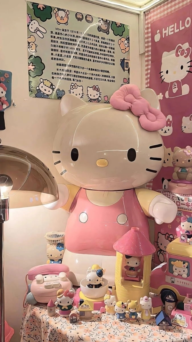 Hình nền Hello Kitty cho iPhone thuần khiết