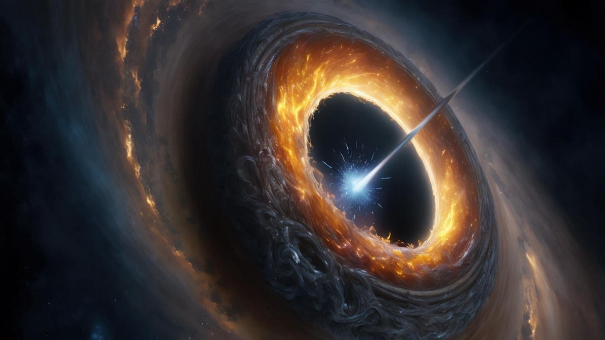 Hình nền hố đen vũ trụ đáng sợ